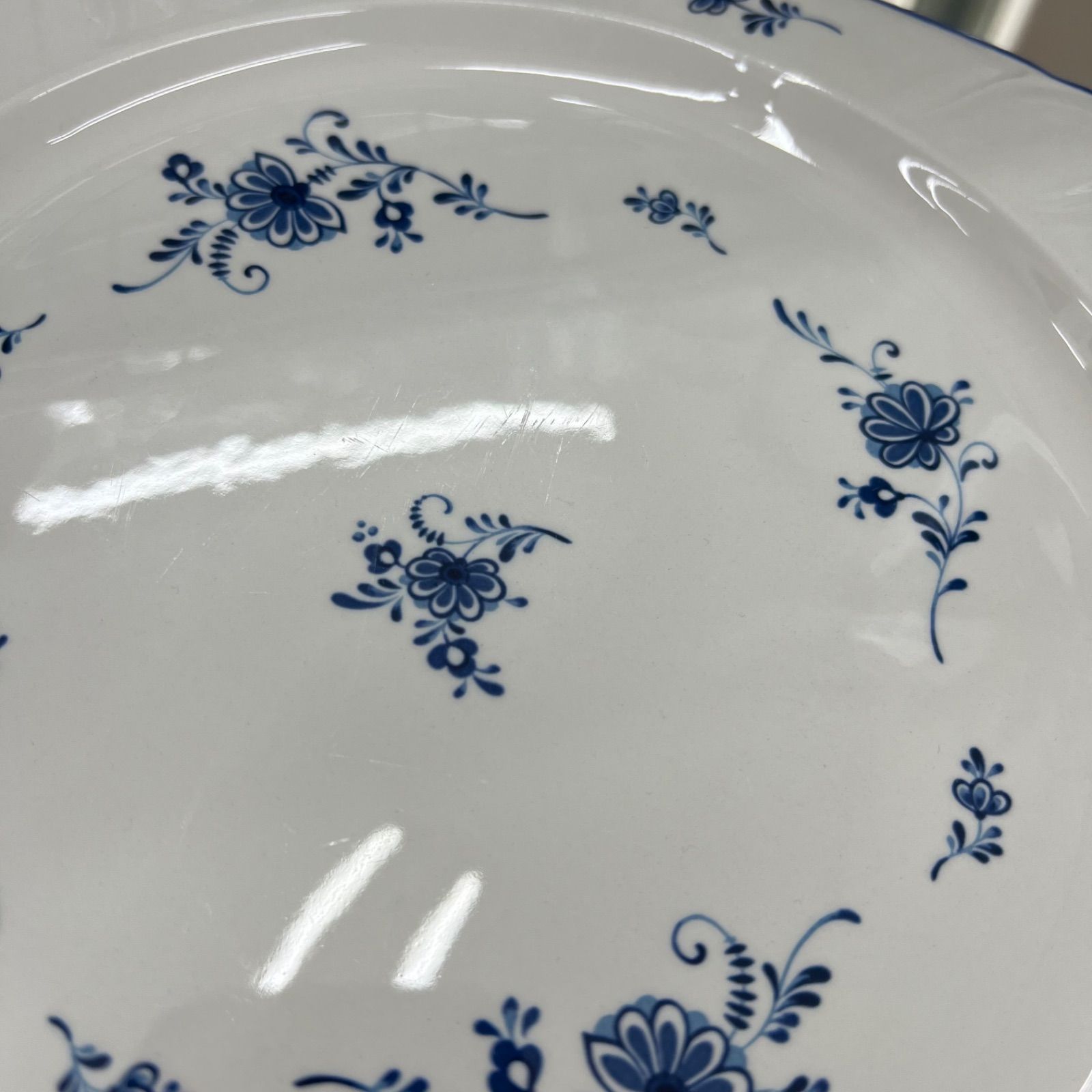 Noritake Craftone 8709 プレート 皿 青花柄 ノリタケ クラフトーン