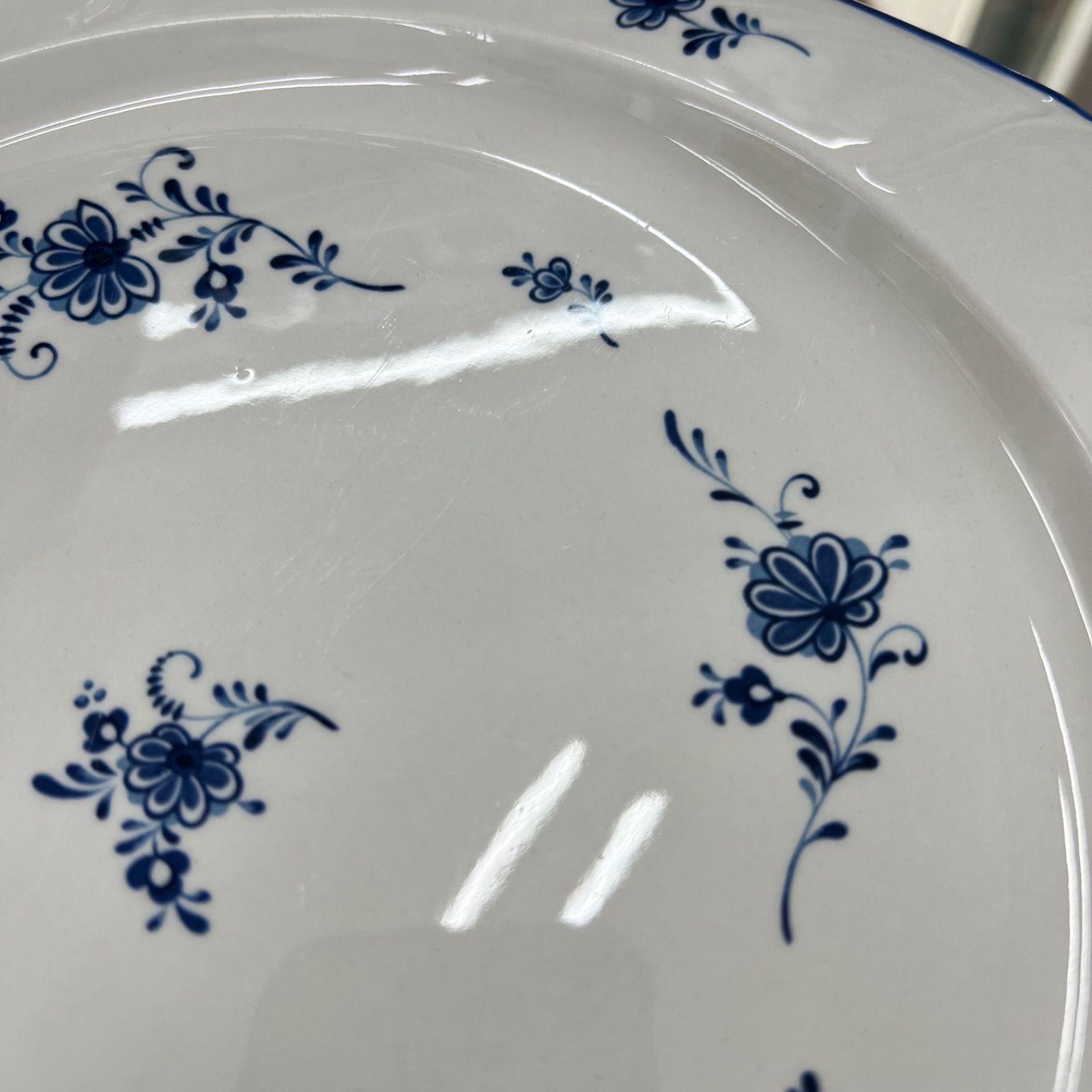 Noritake Craftone 8709 プレート 皿 青花柄 ノリタケ クラフトーン