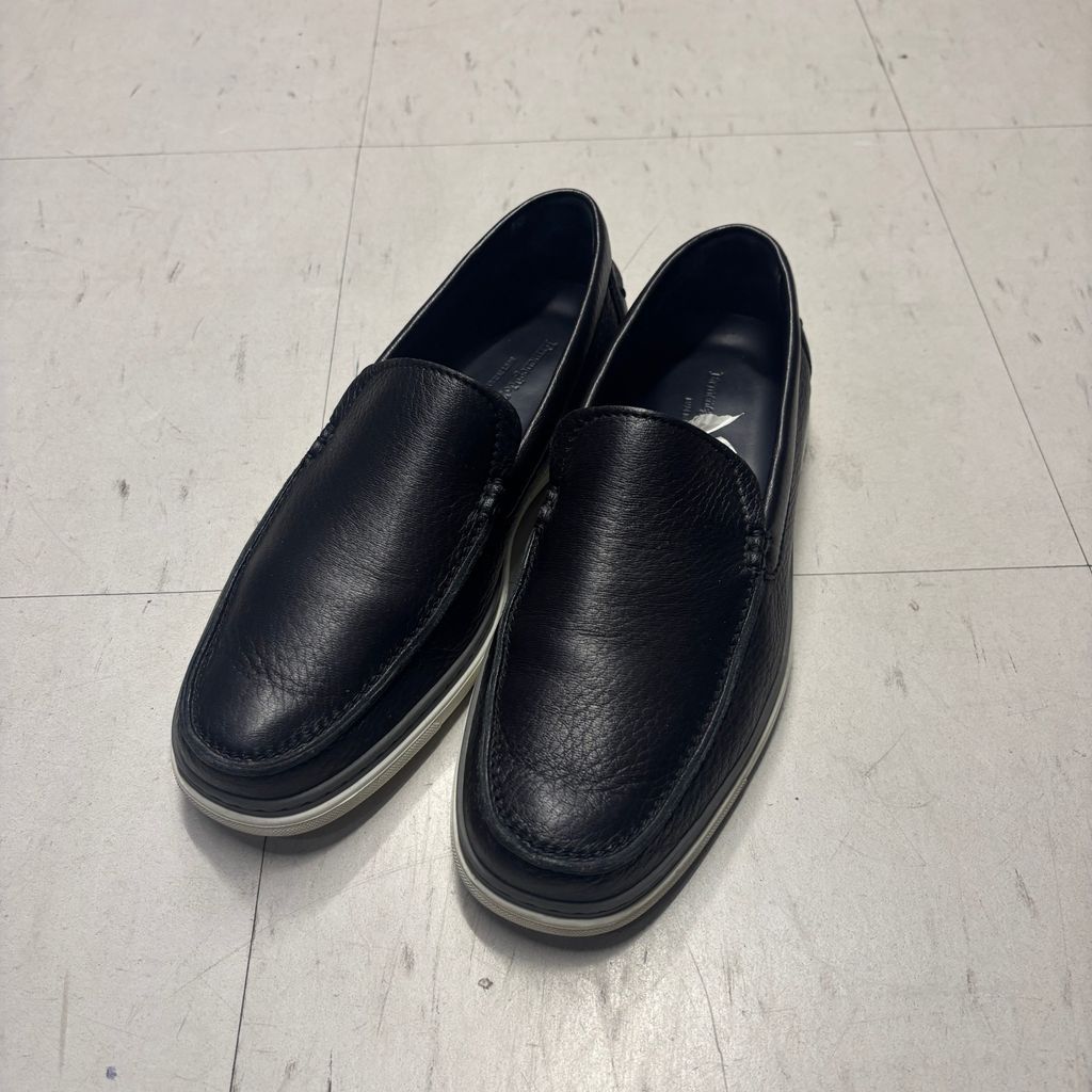 d0283 新品同様 エルメネジルド・ゼニア premium 6EU 7US Ermenegildo Zegna エルメネジルドゼニア LEATHER SLIP-ON レザー