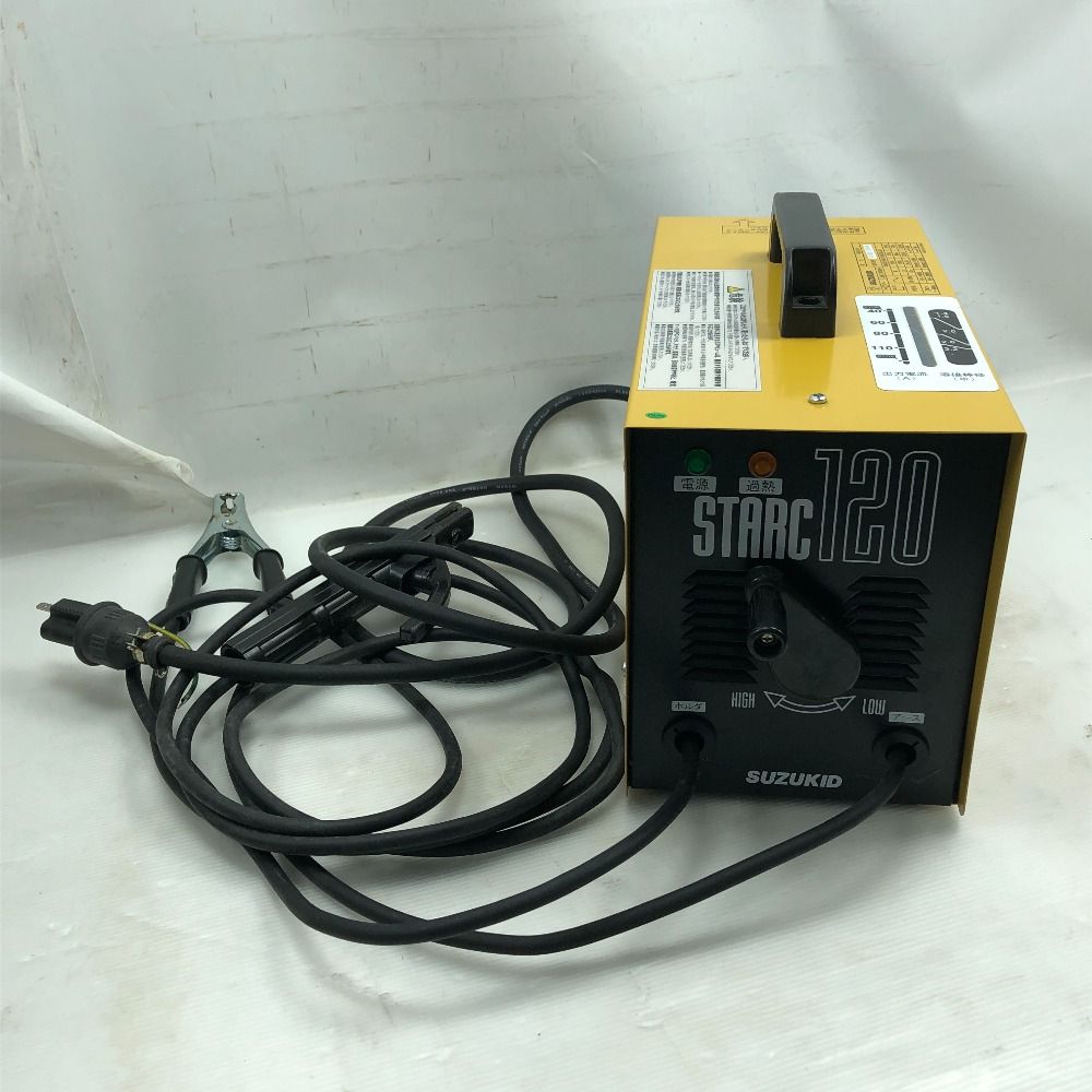 SUZUKID 溶接機 本体のみ コード式 100v STARC120 オレンジ