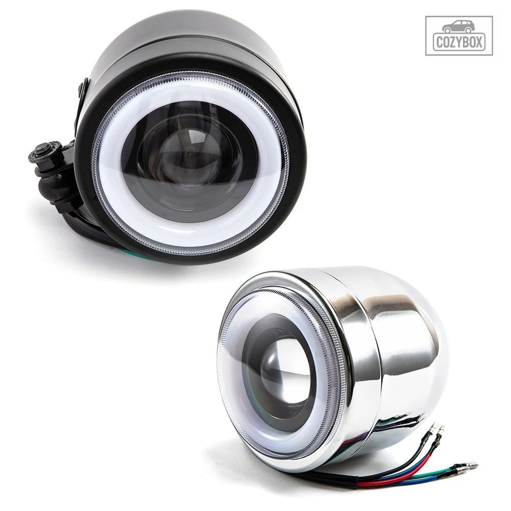 オートバイメタルレトロ LED パッシングドライビング ヘッドライト フォグライト ハ