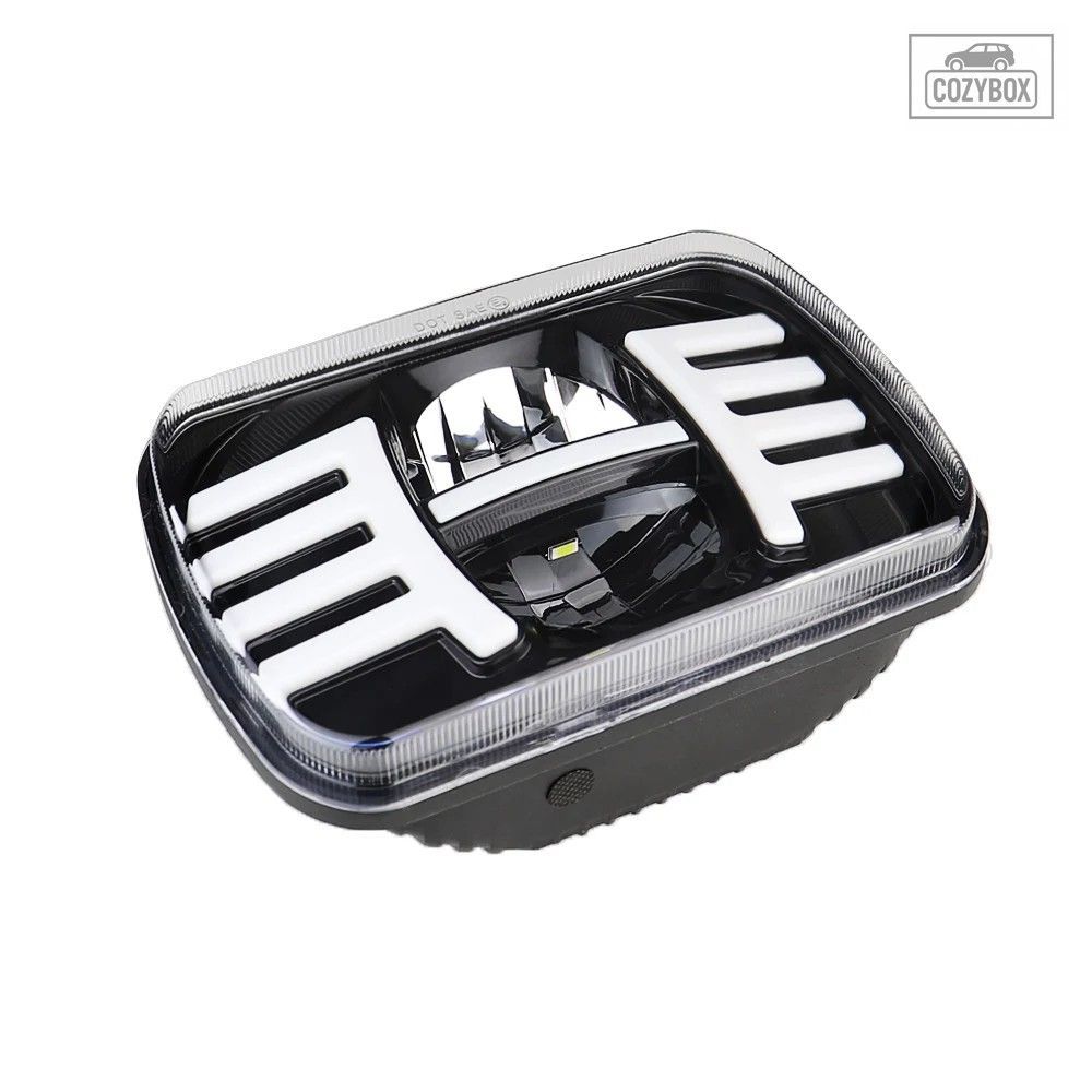5x7 スクエア LED 車用 ヘッドライト 7x6 ヘッドランプ DRL ウィンカー ジープ ラン