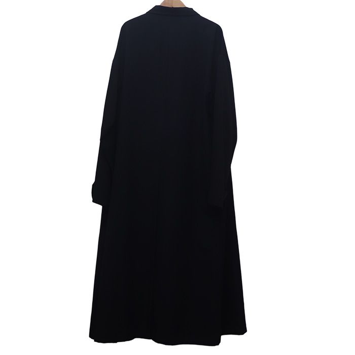 ヨウジ ヤマモト【M】トレンチコート ロング シャツ 綿100% 日本製 Yohji Yamamoto ヨウジヤマモト シワギャバ レインロングコート