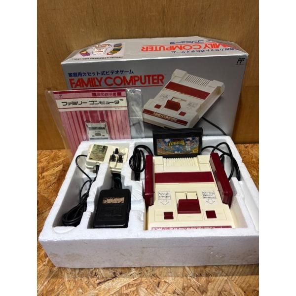 美品 任天堂 ファミコン 本体 箱 説明書 ソフト付き HC3457496 - メルカリ