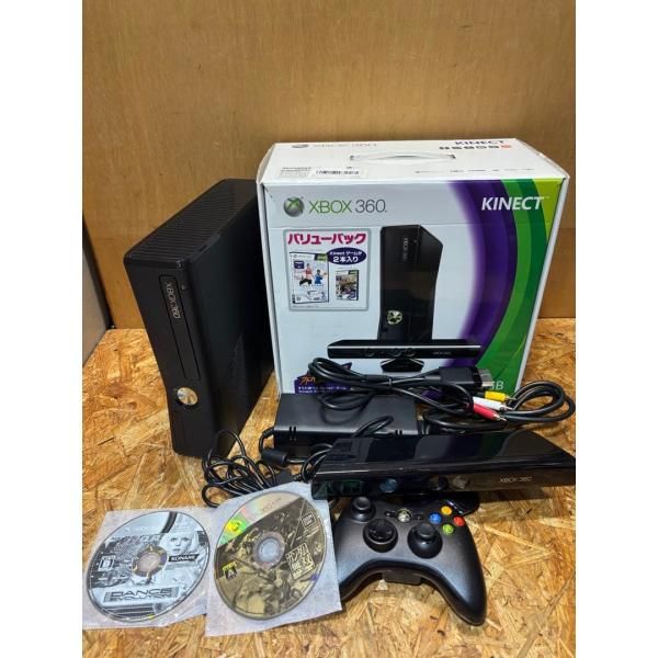 Xbox360 本体 4GB KINECT 箱 説明書 ソフト2本付