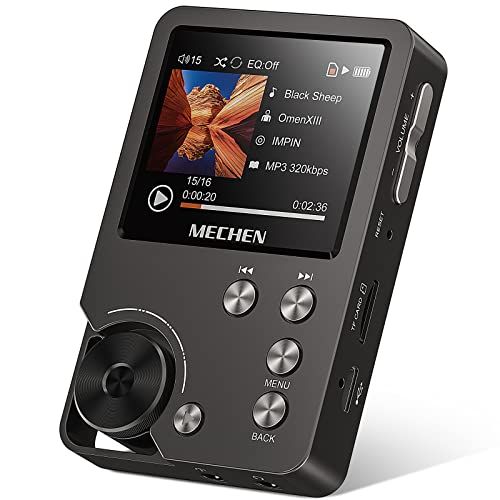 【新品】MECHEN HIFI MP3プレーヤー ハイレゾ音楽プレーヤー HiFi ロスレスオーディオプレーヤー 合金製 64GBマイクロSDカード付き 256GBまで拡張可能 操作簡単 省エネ ストラップ穴付き MP3・WMA・WAV/PC 2b7f3096