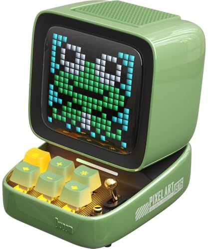 【新品】Divoom Ditoo-Pro 可愛いスピーカー Bluetooth/PC対応 15W 強化された低音 RGB青軸キーボード Pixel art ドット絵カスタマイズ 専用アプリ 最大12時間再生 光沢塗装 多機能 ギフト仕様 20 f172b3c4