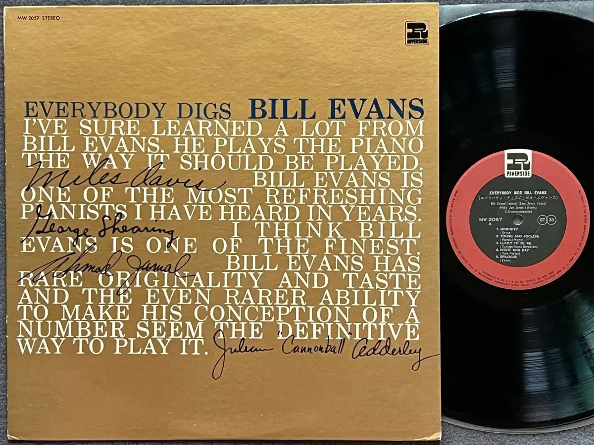 LP ： Bill Evans ー Everybody Digs Ev
