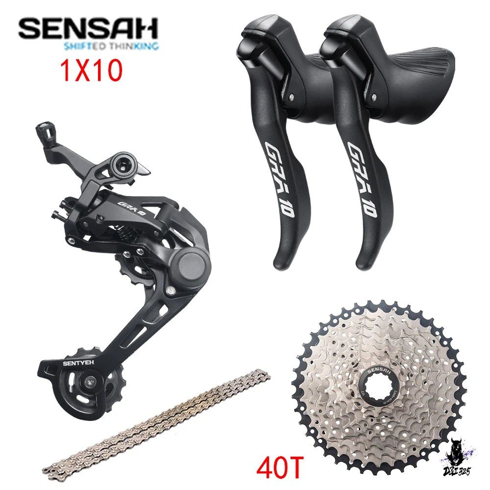 SENSAH-GRA 1x10 速ロードバイク シフター ディレイラー セット
