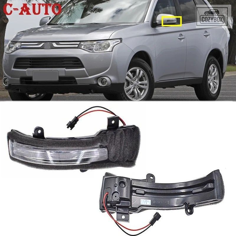 車用 LED アウターリアビュー ミラーウィンカーブリンカーランプ サイド ミラーライ