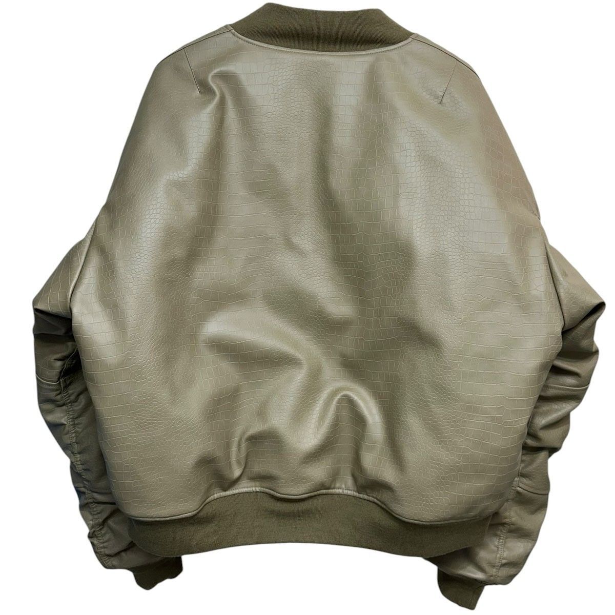 BREATH 25AW FAUX CROCODILE BOMBER JACKET フェイクレザー 
