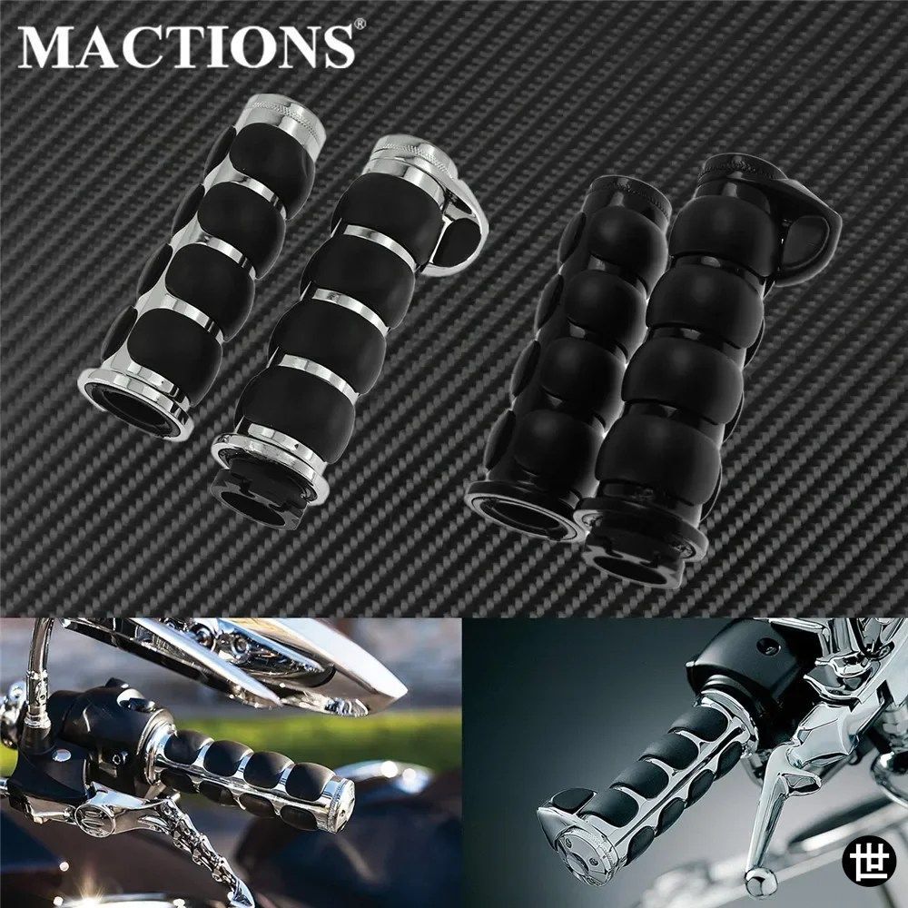 オートバイ 1インチ 25MM ハンドルバー スロットルアシストバーエンド ラバーハンドルバー ハンドグリップ ハーレーチョッパーヤマハバルカ