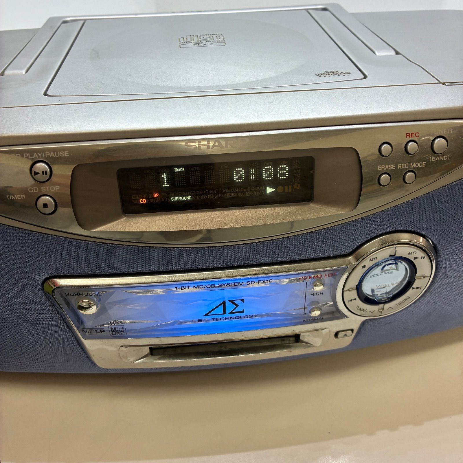 SHARP シャープ SD-FX10-A >デジタルオーディオプレーヤー ラジカセ