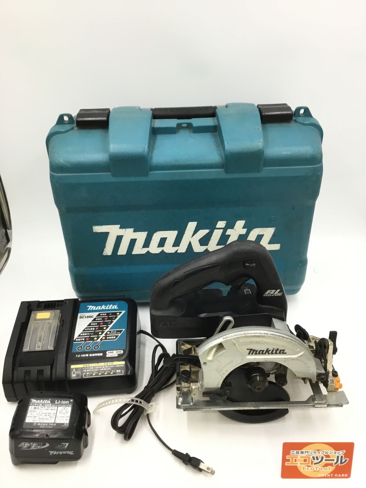 【中古品】Makita/マキタ HS470DRGB ☆ 14.4v125mm充電式マルノコ [IT_AVBAO][半田][M04]