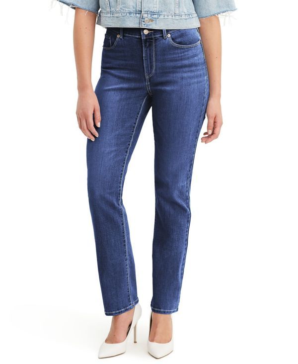 リーバイス レディース ボトムス デニムパンツ ジーンズ Levis Womens Classic Mid Rise StraightLeg Jeans Lapis Dark Horse