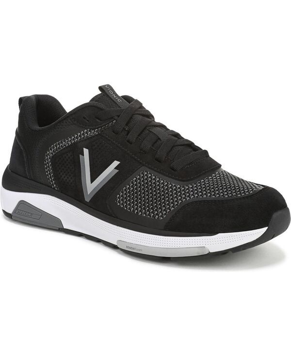 バイオニック メンズ シューズ スニーカー ニット Vionic Mens Walk Strider Knit Walking Shoes Blacknitsuede ブラック