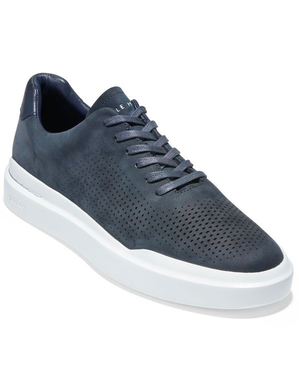 コールハーン メンズ シューズ スニーカー Cole Haan Mens GrandPro Rally Laser Cut Perforated Sneakers Navy Ink Nubuck ネイ