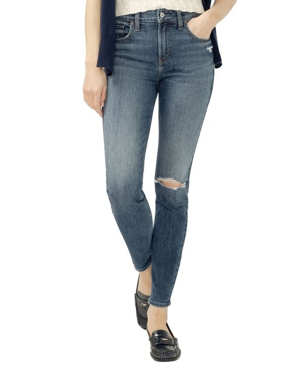 シルバー ジーンズ レディース ボトムス デニムパンツ Silver Jeans Co Womens Avery High Rise Curvy Fit Skinny Leg Jeans Beverl