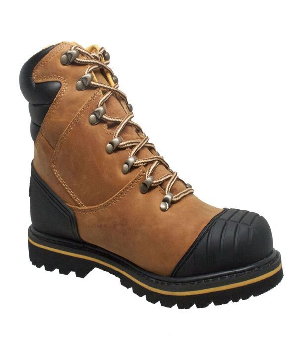 アドテック メンズ シューズ ブーツ・レインブーツ Tシャツ AdTec Mens 7 Steel Toe Work Boot Lightpastel brown ブラウン