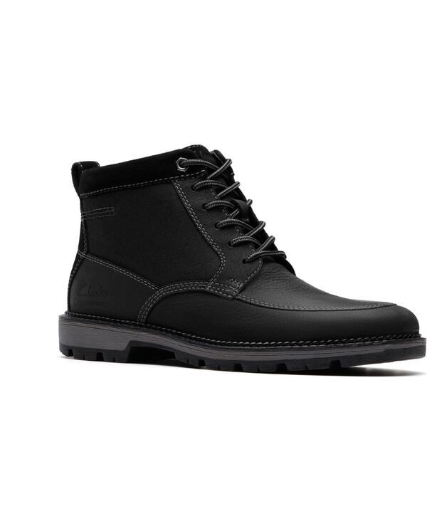 クラークス メンズ シューズ ブーツ・レインブーツ Clarks Collection Mens Maplewalk Rise Boots Black Leather ブラック