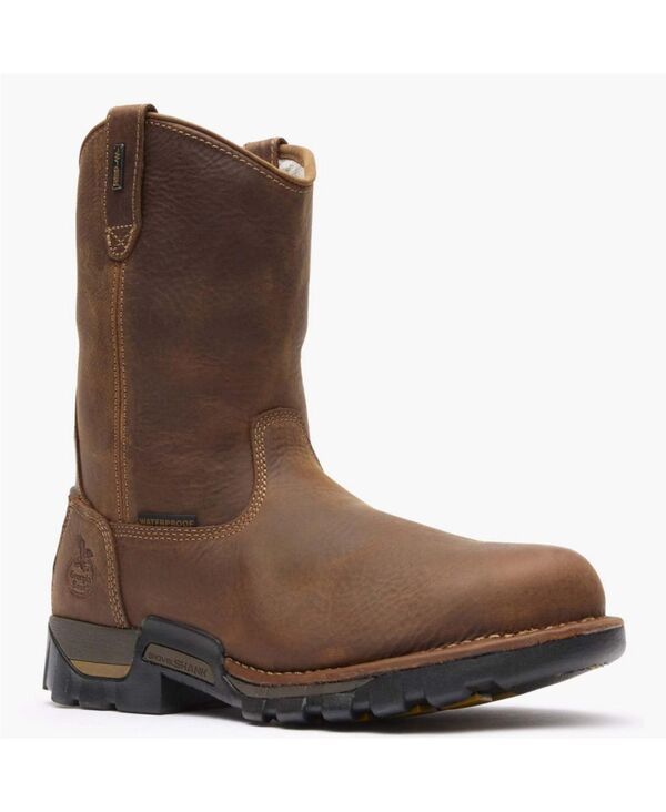 ジョージブーツ メンズ シューズ ブーツ・レインブーツ GEORGIA BOOT Mens Eagle One Waterproof Pull On Work Boot Brown ブラウン