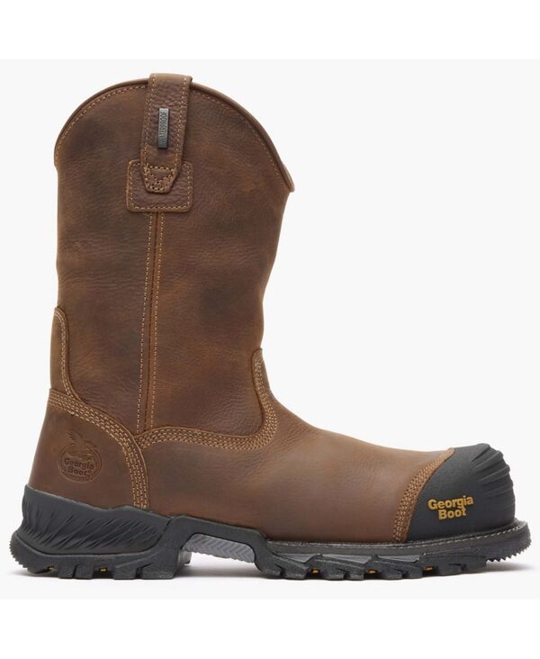 ジョージブーツ メンズ シューズ ブーツ・レインブーツ GEORGIA BOOT Mens Rumbler Composite Toe Waterproof Pullon Work Boot Blac