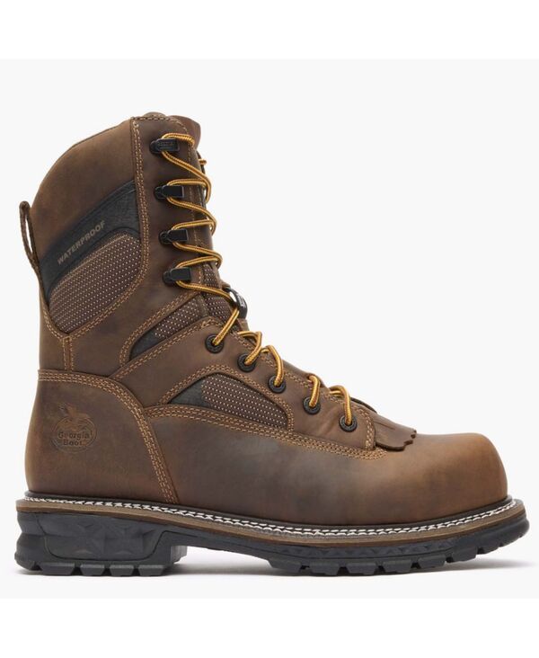 ジョージブーツ メンズ シューズ ブーツ・レインブーツ GEORGIA BOOT Mens LTX Logger 9 Composite Toe Waterproof Work Boot Brown