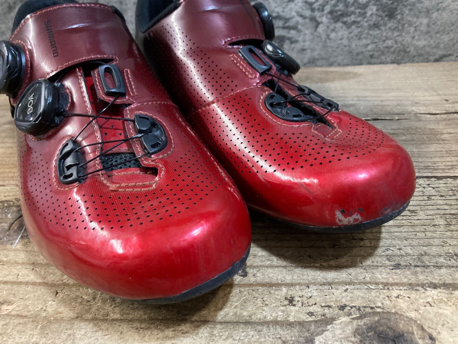 KH150 シマノ SHIMANO RC7 SH-RC701 ビンディングシューズ SPD-SL 赤