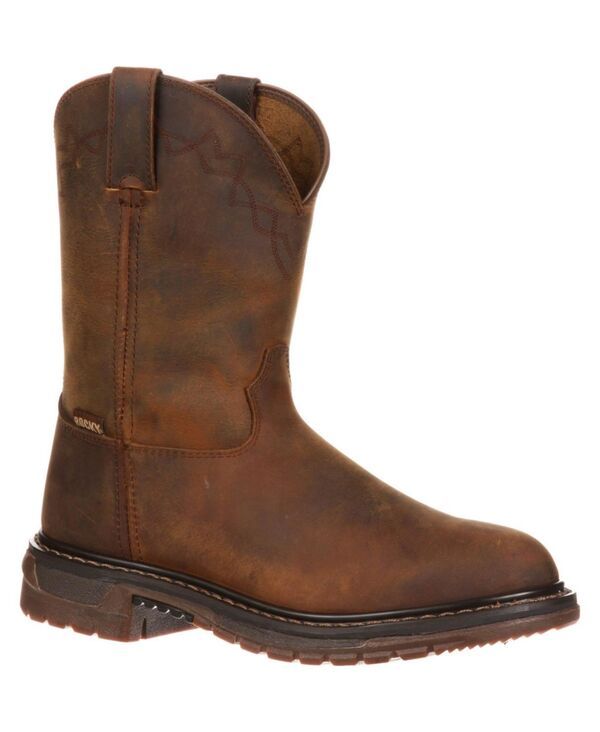 ロッキー メンズ シューズ ブーツ・レインブーツ ROCKY Mens Original Ride Roper Western Bootrail brown ブラウン
