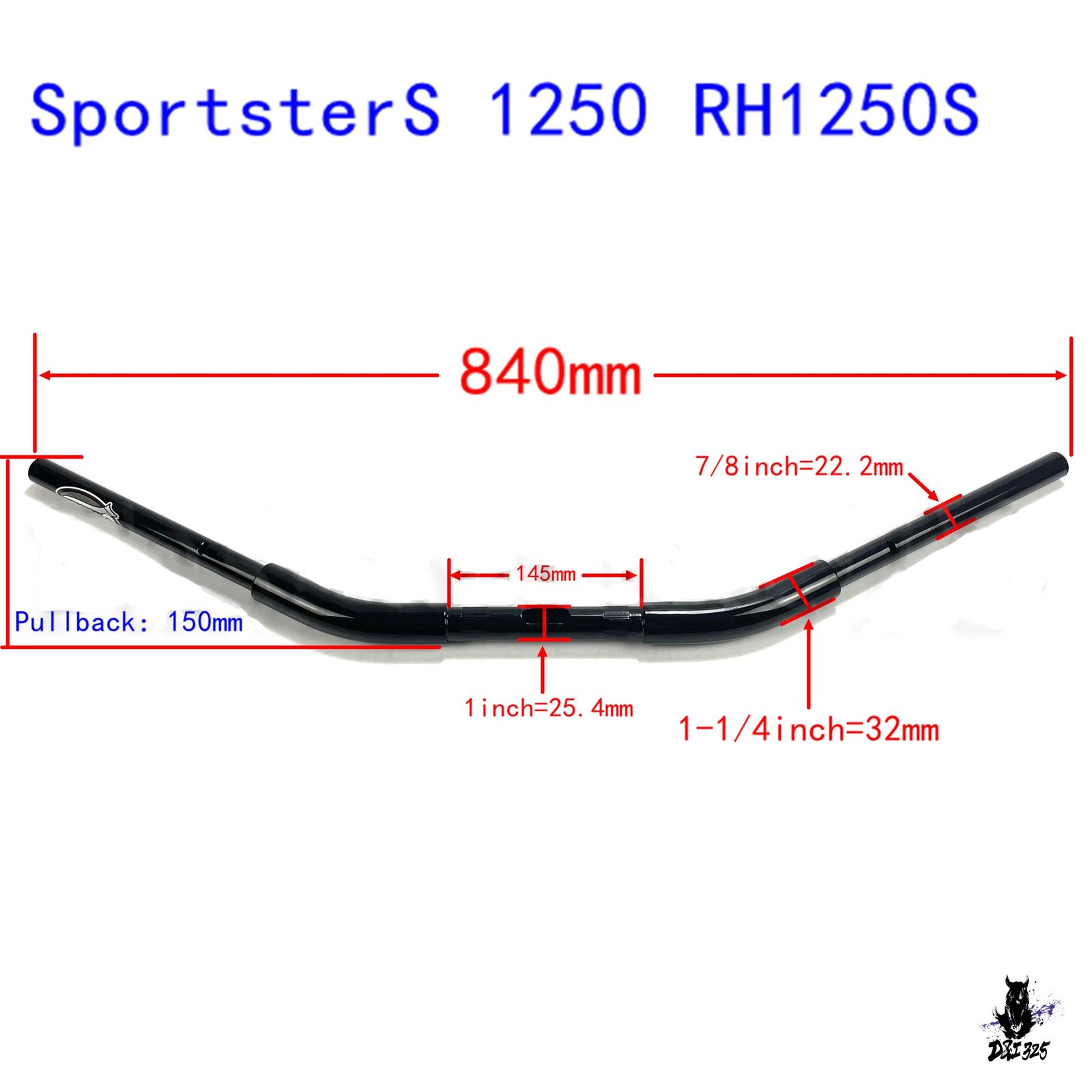 ハーレースポーツスター S RH1250S ナイトスター 975 ドラッグバー ハンドルバー