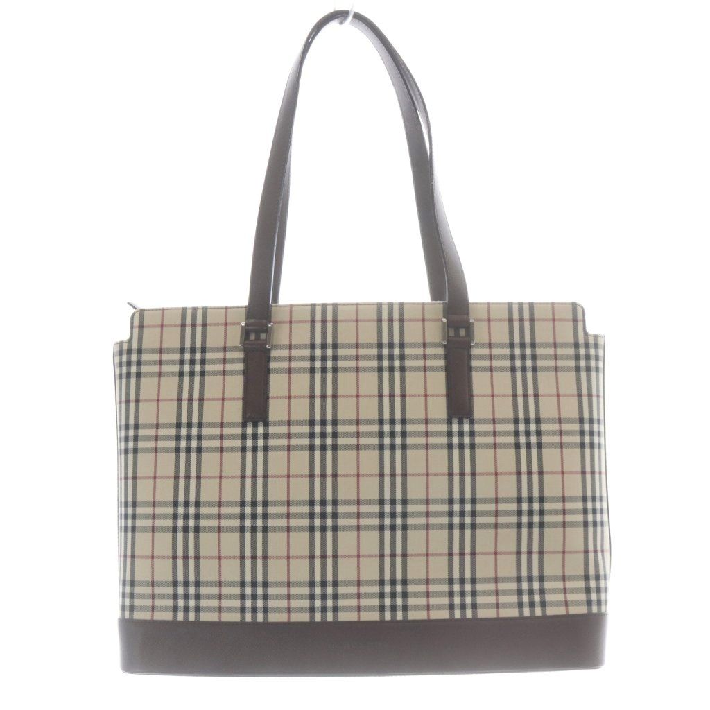 バーバリー BURBERRY ノバチェック トートバッグ ベージュ 茶色