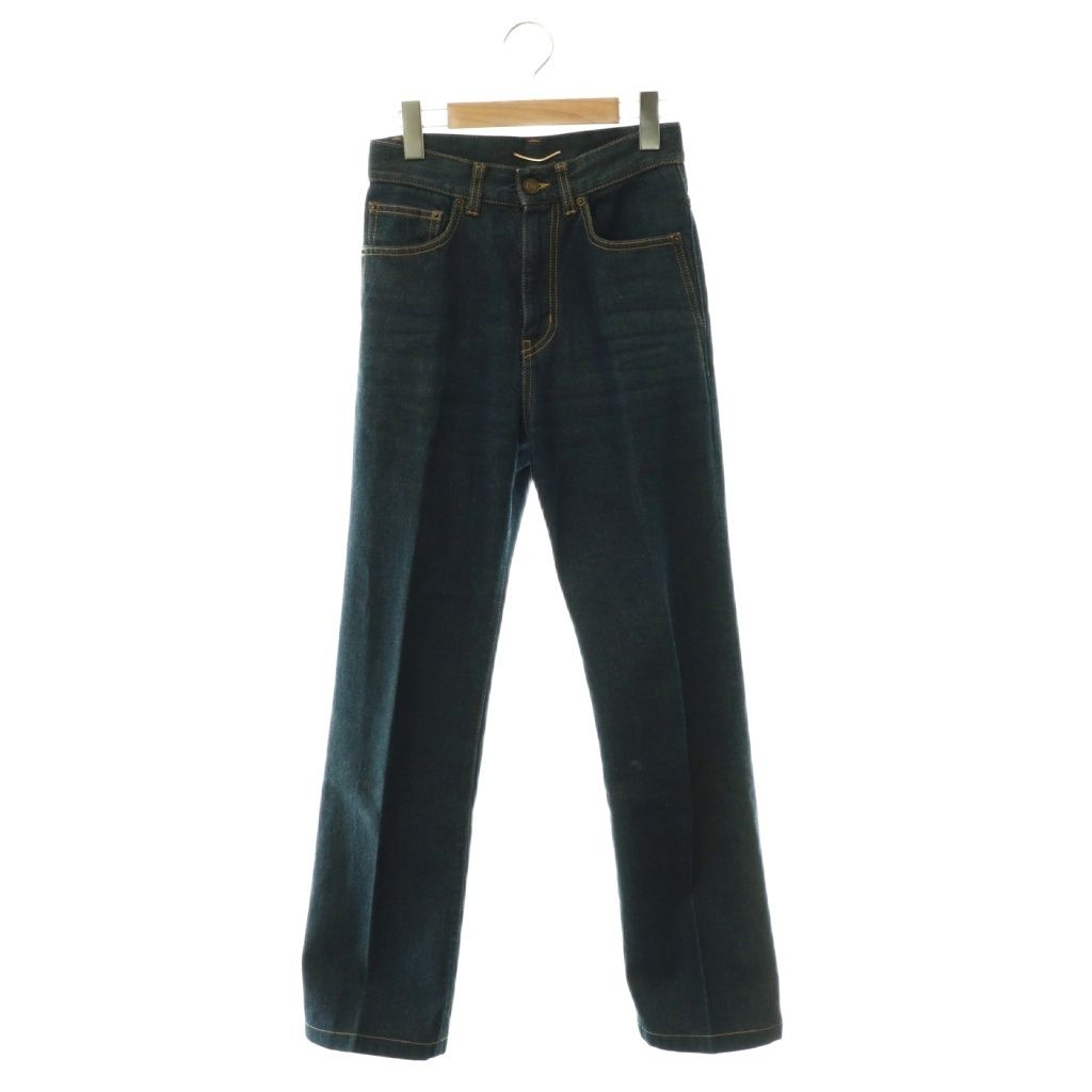 サンローラン パリ SAINT LAURENT PARIS 705103 ストレート デニムパンツ ジーンズ 25 インディゴ /HK ■OS