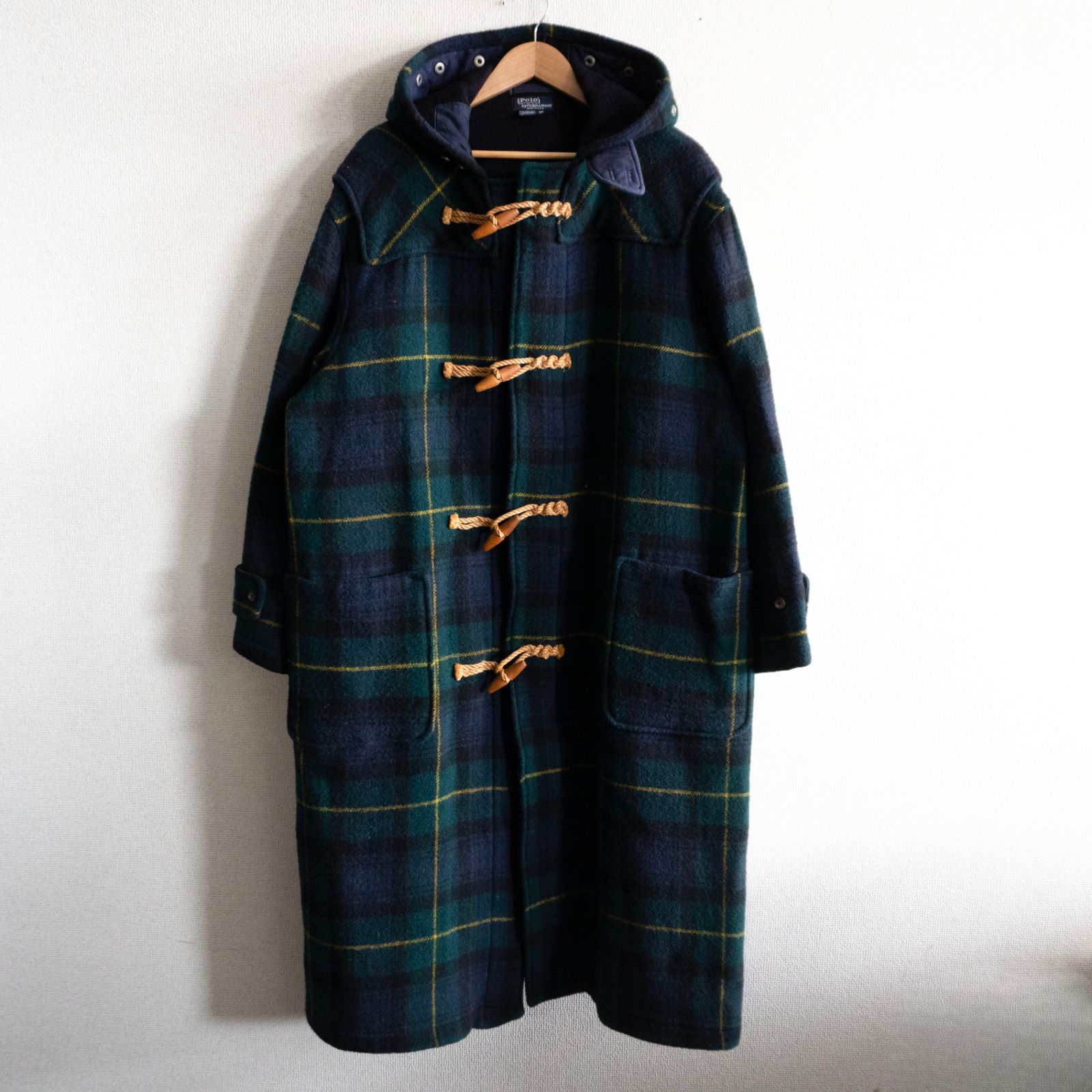 【希少】POLO RALPH LAUREN【チェック柄 ダッフルコート】 M ポロラルフローレン 26060667