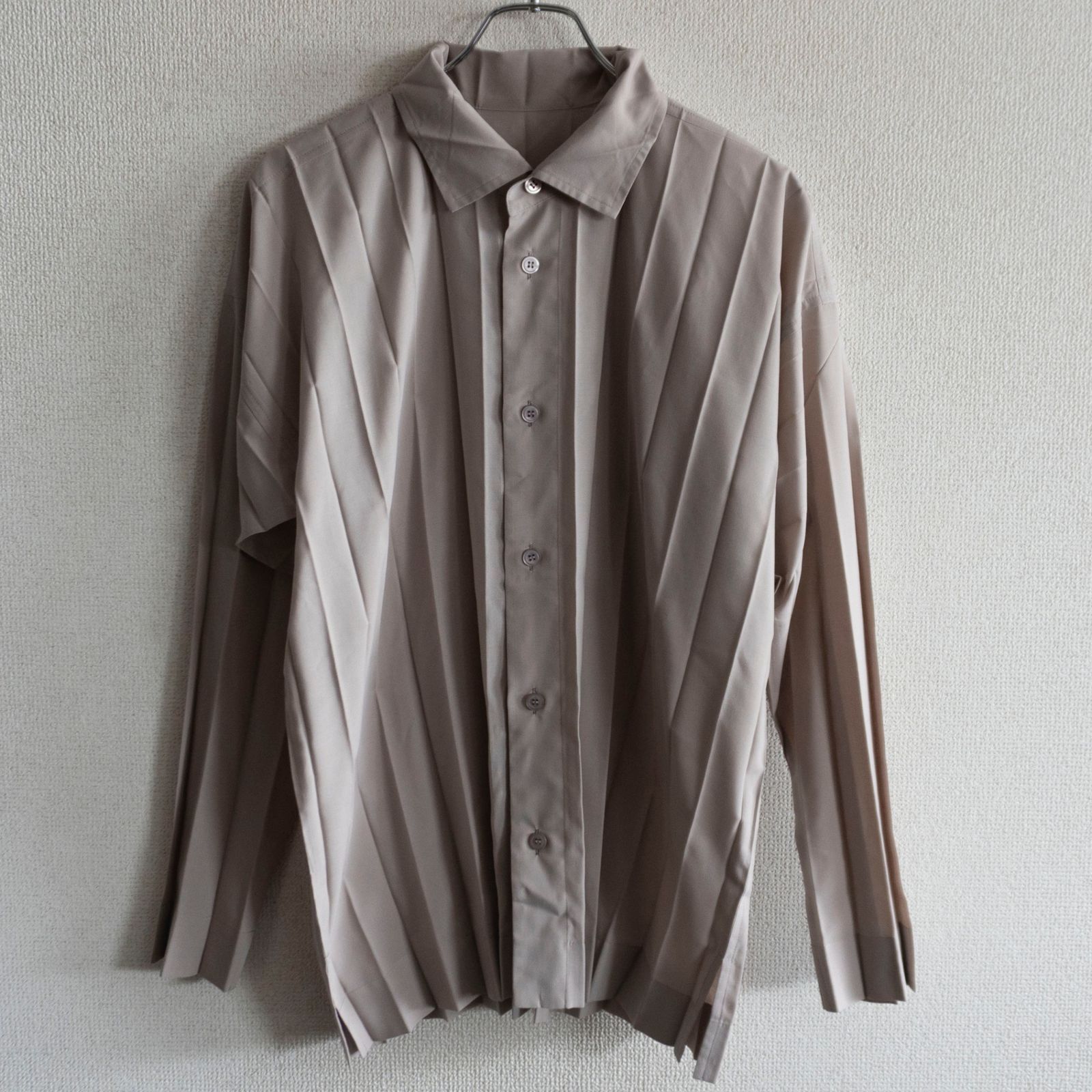 美品】 HOMME PLISSE ISSEY MIYAKE【EDDE SHIRT/プリーツ シャツ】3