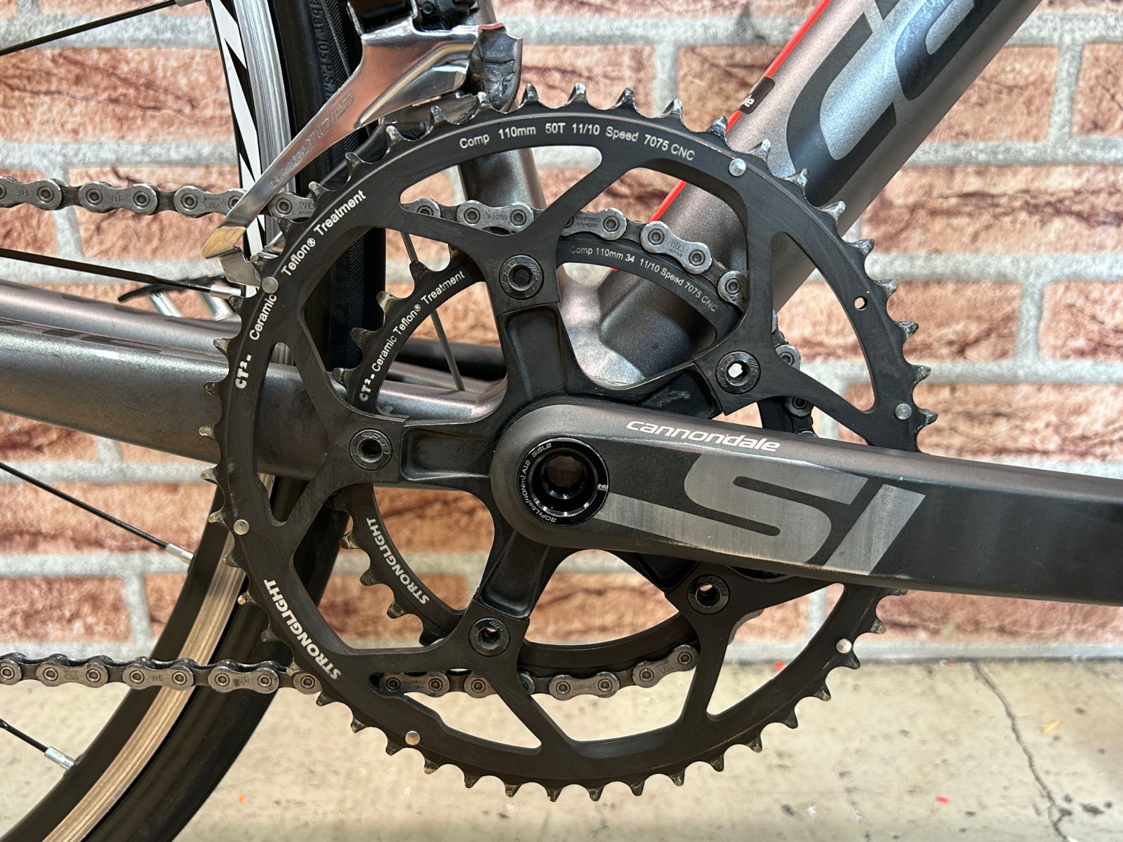 ◇ □ 美品!! Cannondale CAAD12 105 2×11s 2017 size:48 STRONGLIGHT