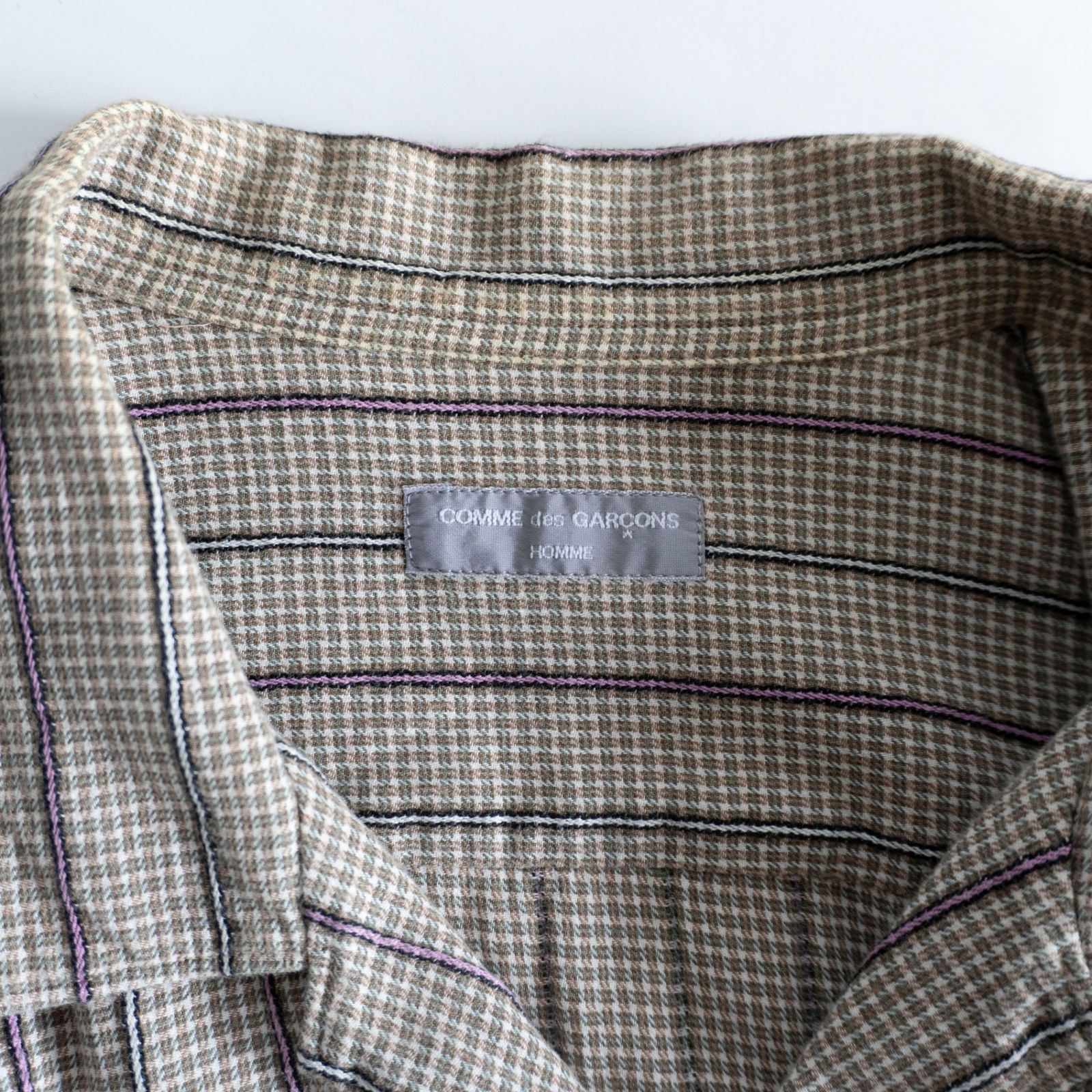 AD2000/アーカイブ】COMME des GARCONS HOMME【00s 半袖 チェック