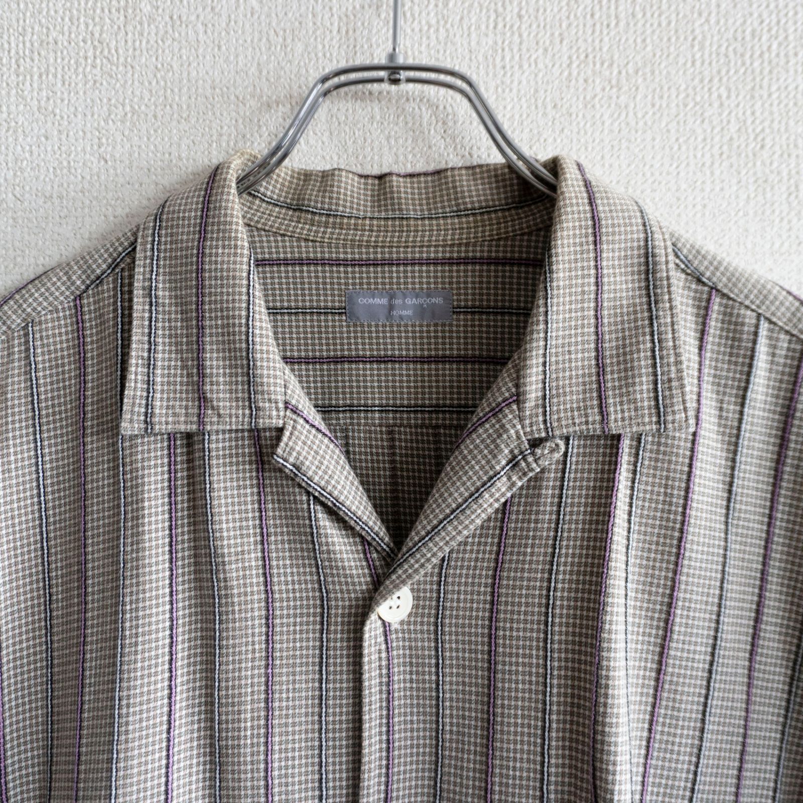 AD2000/アーカイブ】COMME des GARCONS HOMME【00s 半袖 チェック
