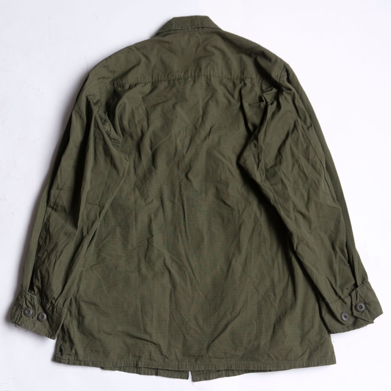 60s 70s ジャングルファティーグ USARMY SHORT リップストップ 70s】US ARMY【5th ジャングルファティーグジャケット】SMALL SHORT