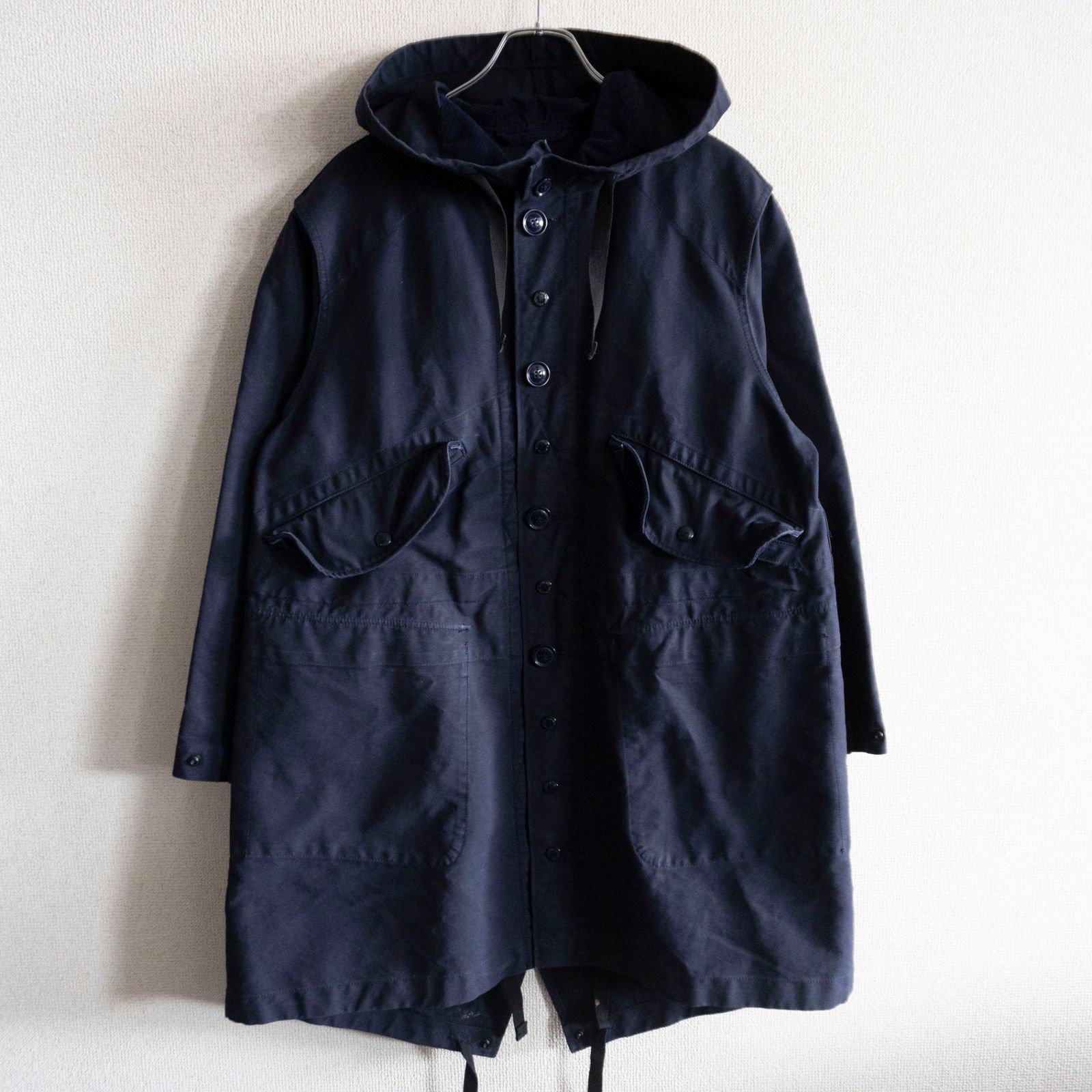 美品】 Engineered Garments 【HIGHLAND PARKA】XS ネイビー ハイ