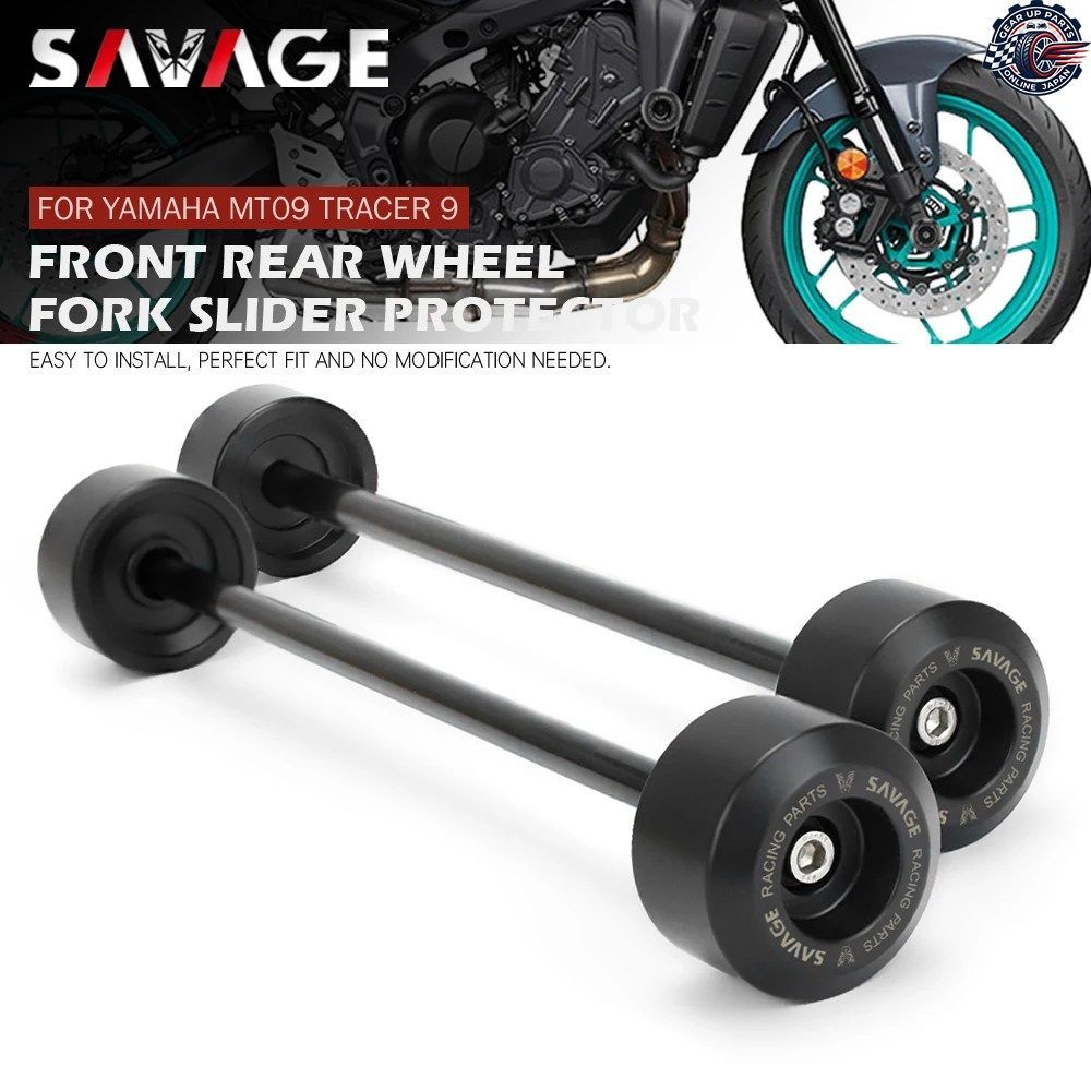 MT09 2021 フロントリアアクスルフォーククラッシュスライダー ヤマハ MT-09 TRACER 900 9 GT 2022 2023 オートバイホイールハブ衝突防止ブ