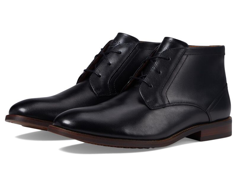 フローシャイム メンズ シューズ ブーツ・レインブーツ Florsheim Rucci Plain Toe Chukka Boot Black Smooth ブラック