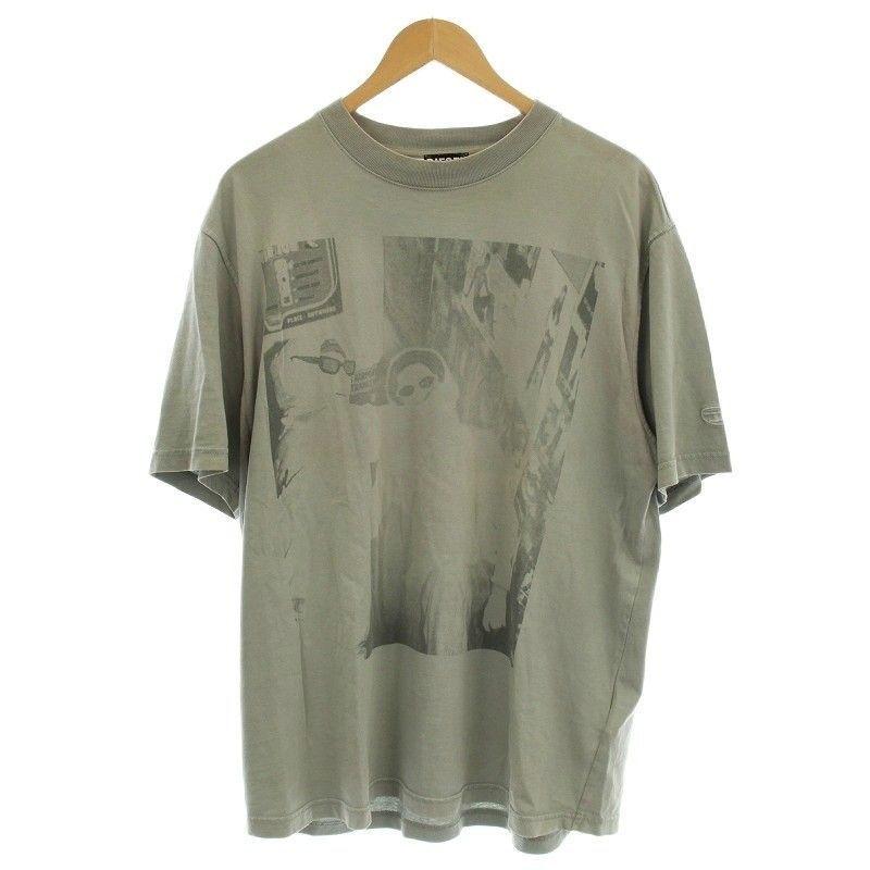 ディーゼル DIESEL T-WASH-G4 Tシャツ 半袖 S グレー /☆G