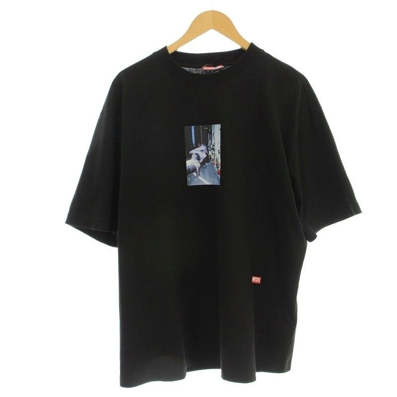 ディーゼル DIESEL Tシャツ T-WASH-L3 半袖 M 黒 ブラック /☆G
