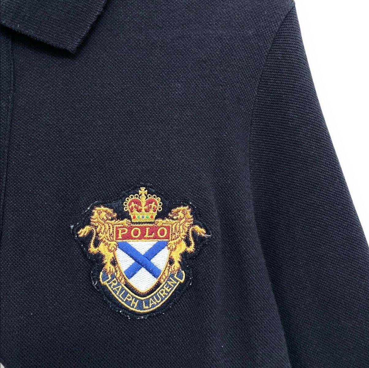RALPH LAUREN ラルフローレン ポロシャツ ロング ワンピース ネイビー