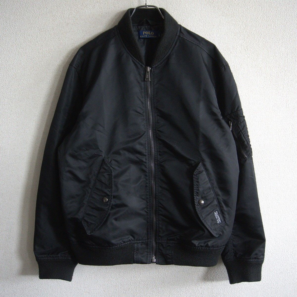 美品】POLO RALPH LAUREN 【MA-1 フライトジャケット】L ブラック