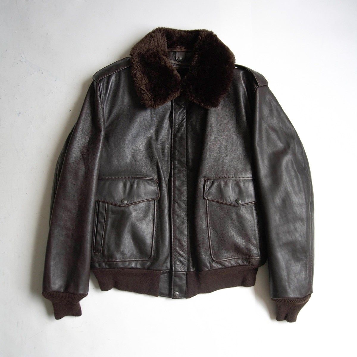 80s usa製 schott g-1 レザーフライトジャケット 184SM 美品/ビッグサイズ】SCHOTT【184SM/type G-1 レザー フライト