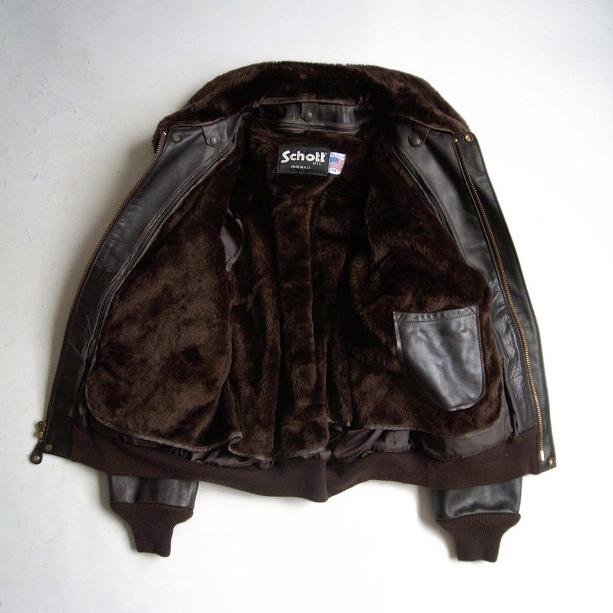 美品/ビッグサイズ】SCHOTT【184SM/type G-1 レザー フライト