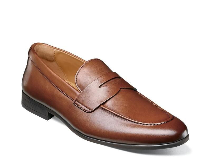 フローシャイム メンズ シューズ スリッポン・ローファー Florsheimodena Penny Loafer Cognac Leather