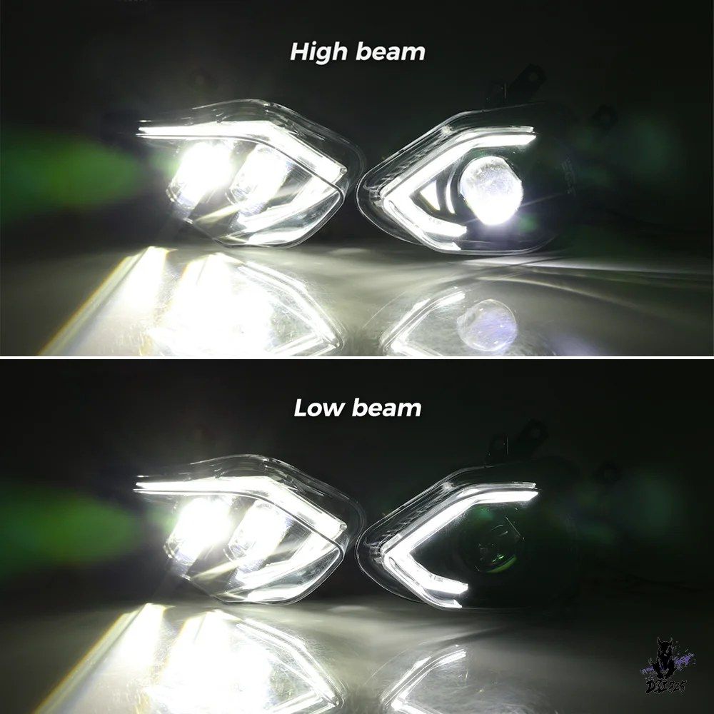 BMW S1000RR 2015-2018年式 ヘッドライト E24マーク LED DRL ハイロービーム