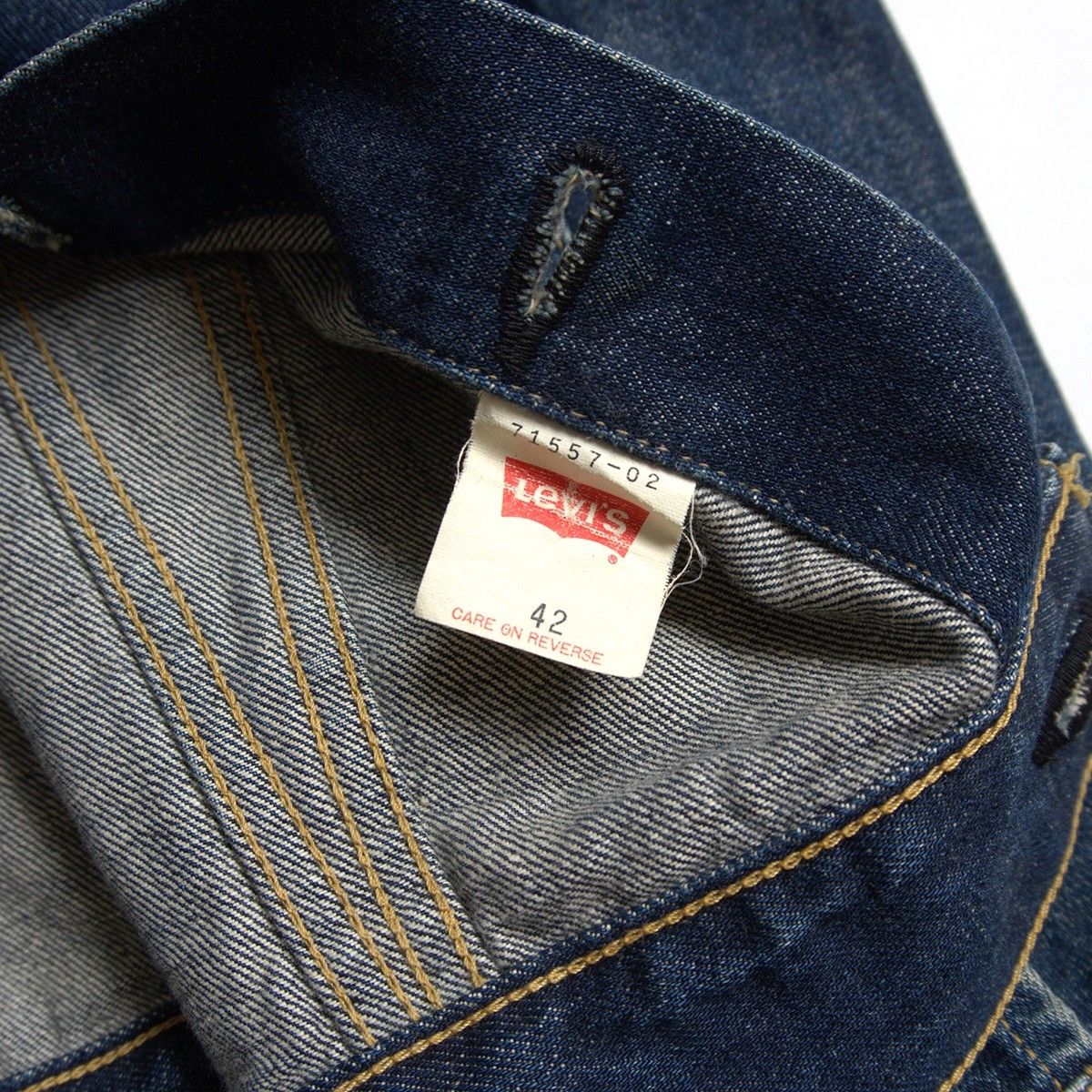 雰囲気抜群】 LEVI'S【557 ビッグE デニムジャケット】42 サード 3rd